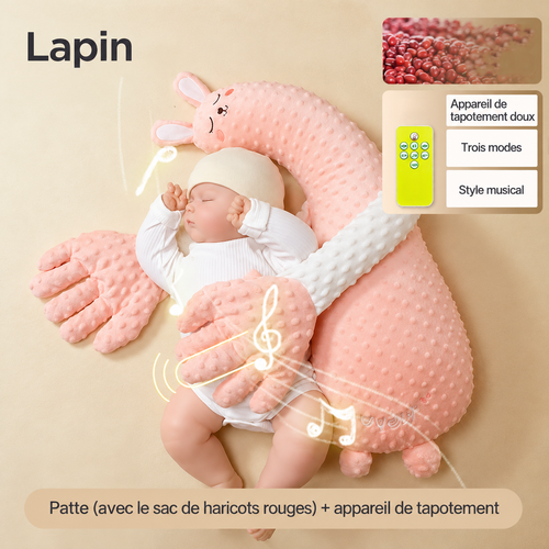 Babycare Soothing Sleep Aid: Anti-Moros Reflex Pillow and Patting Toy